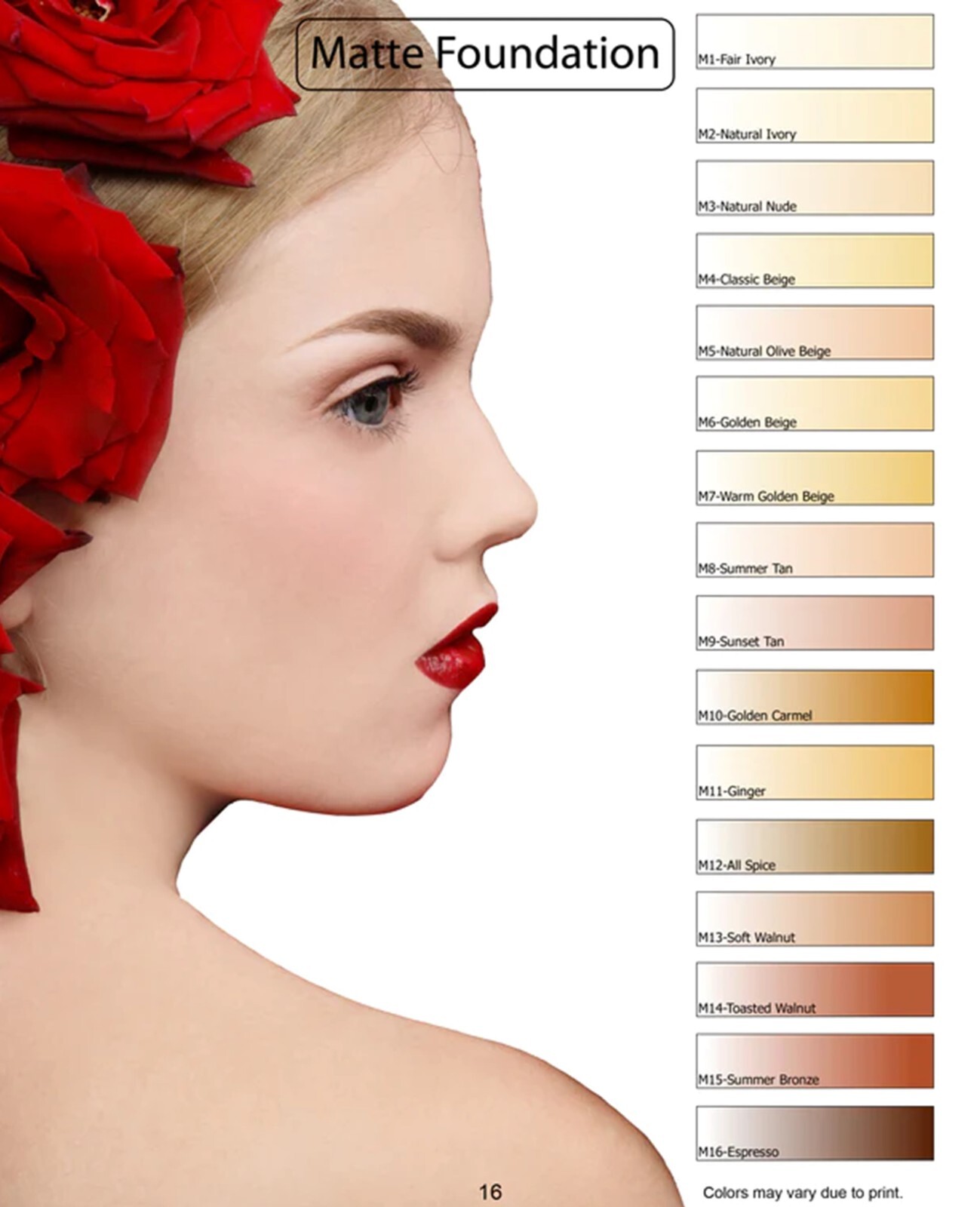 Glam Air Full Coverage Foundation Makeup Normal to Oily Skin 16 Shades