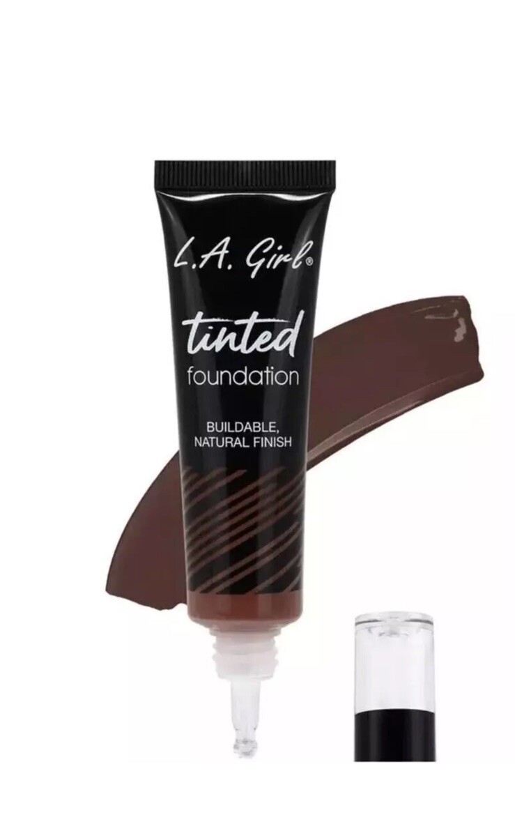 L.A. Girl Tinted Foundation, Buildable Natural Finish – #Glm772 EBONY