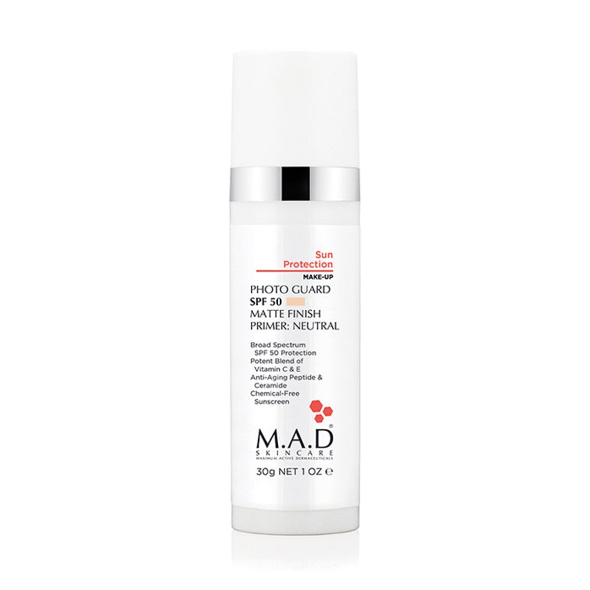 M.A.D Skincare Photo Guard SPF 50 Self-Adjusting Foundation Serum – Neutral