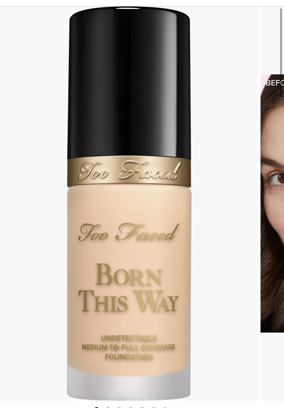 Too Faced Born This Way Medium Coverage Foundation, Born This Way Model