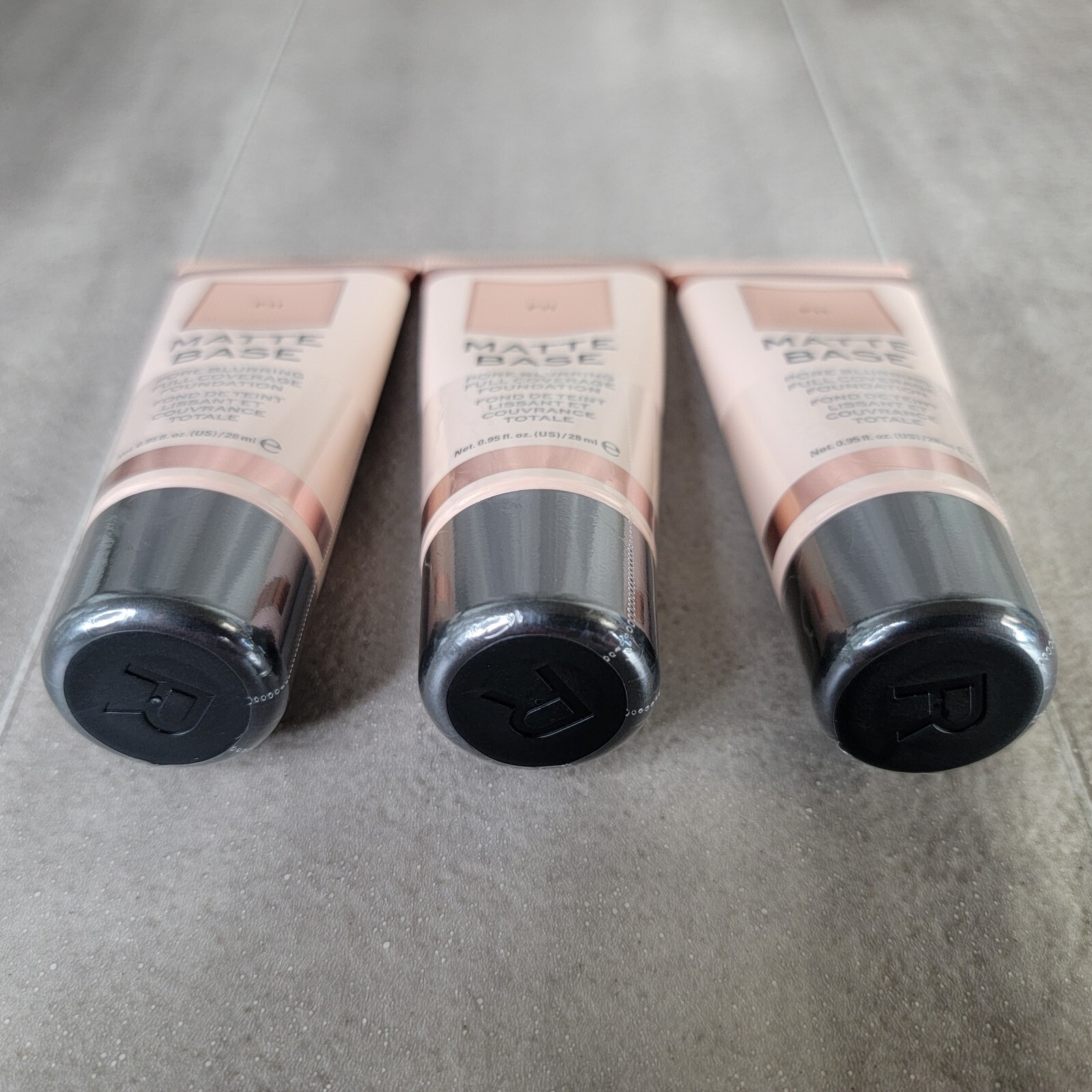 3 Pack Makeup Revolution Matte Base Foundation – F11 (0.95 fl Oz. / 28ml),