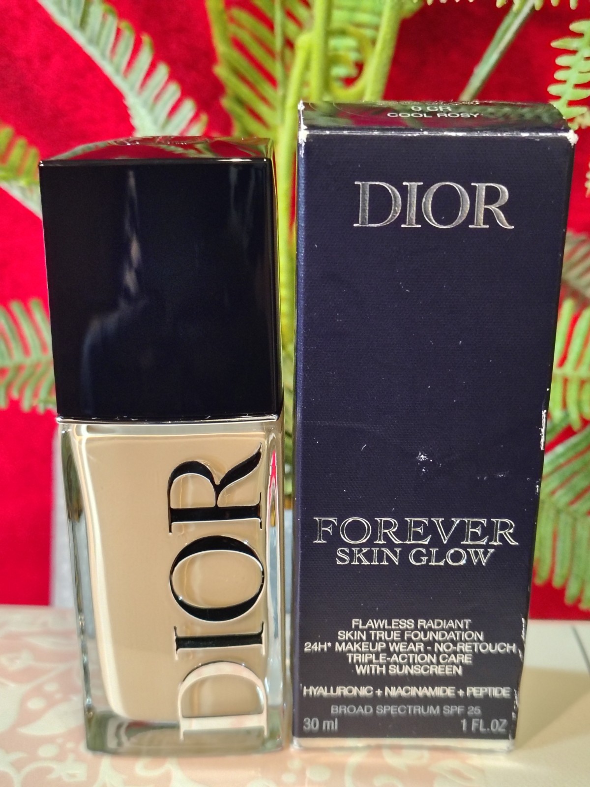 Dior forever skin glow foundation Flawless Radiant 24 Hour- # ” 0 CR COOL ROSY”