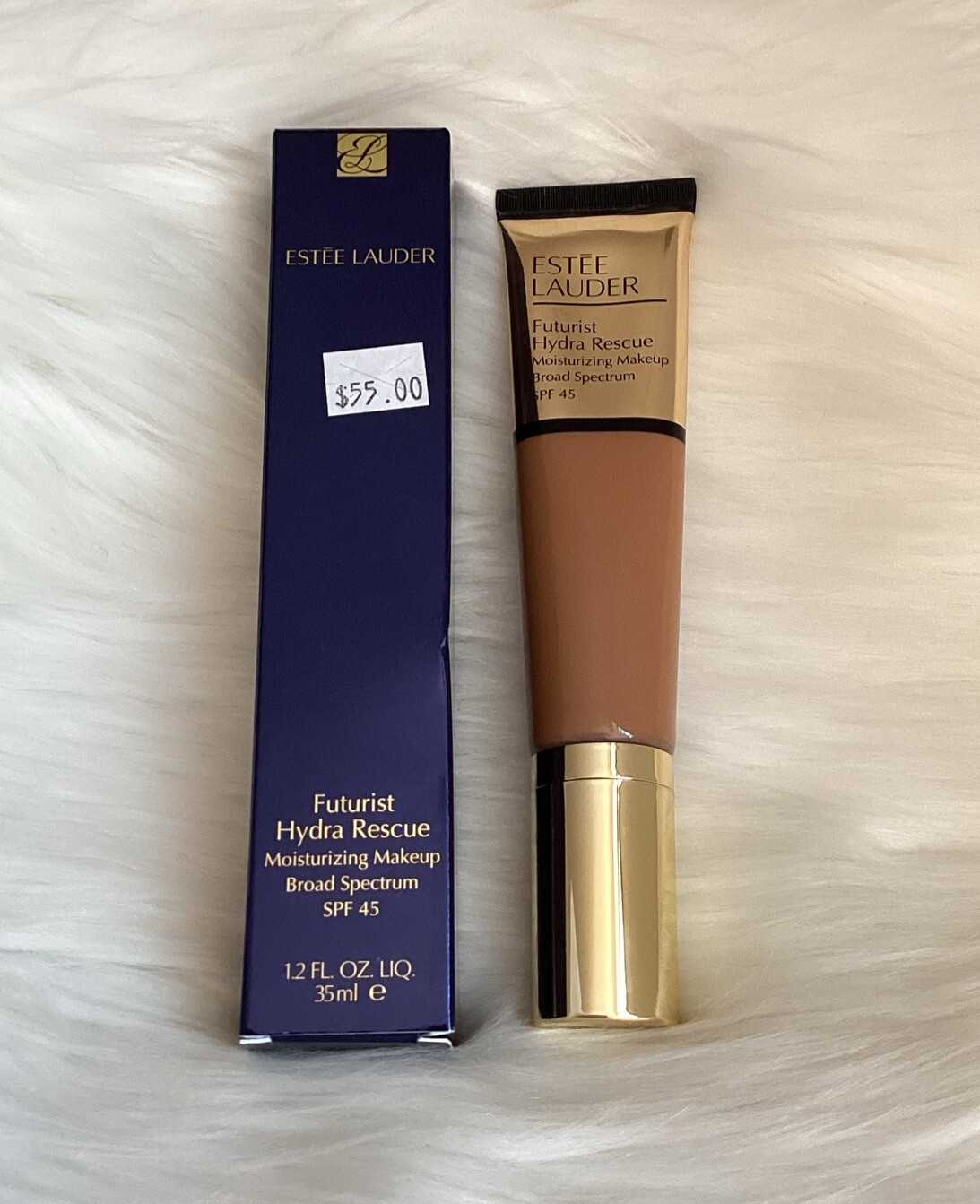 Estee Lauder Futurist Hydra Rescue Moisturizing Makeup SPF45 ~ 5N2 AMBER HONEY