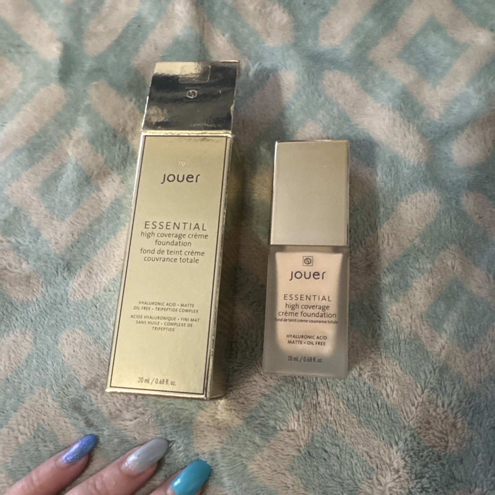 Jouer Essential High Coverage Creme Foundation LINEN 0.68oz. RARE SHADE** HTF
