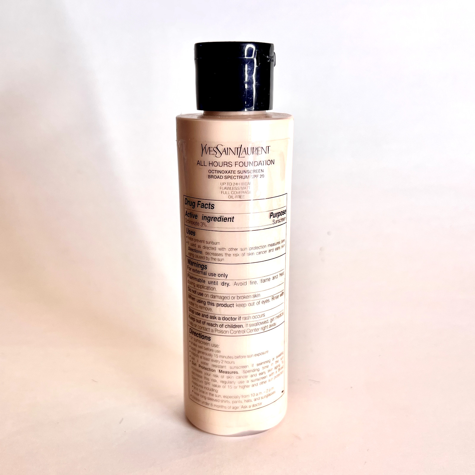 YSL – All Hours – Foundation w/ SPF20 – Professional Size – 4.22 fl.oz. (125ml)