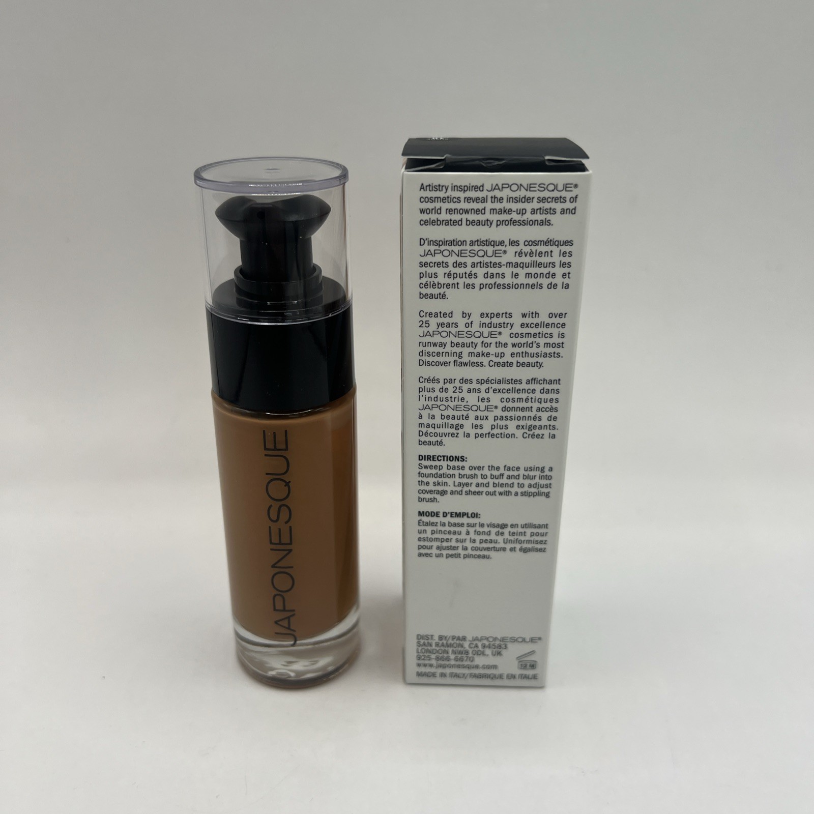 Japonesque Luminous Liquid Foundation Shade 10 New In Box 0.84 fl oz