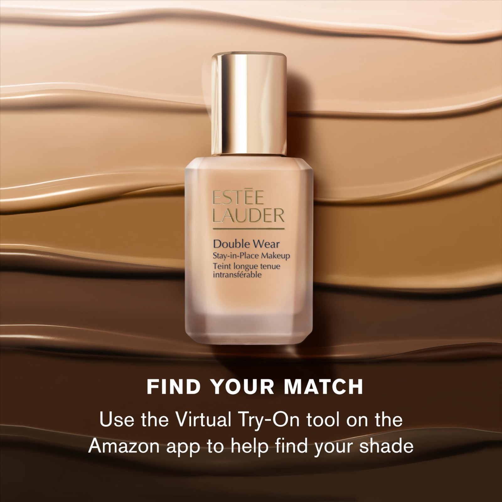 Long-Wear Matte Foundation Makeup – Double Wear Stay-in-Place, 1 Fl Oz, Flawless