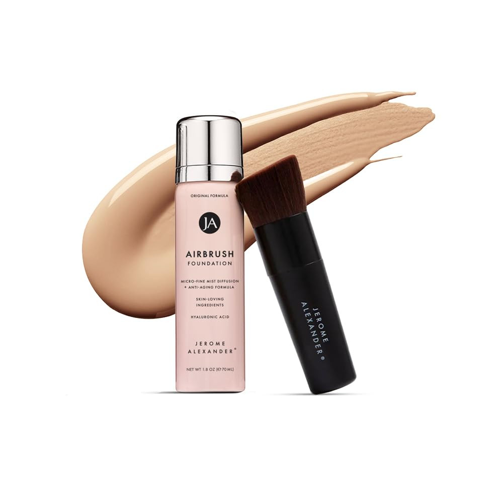 Magicminerals Airbrush Foundation by Jerome Alexander – 2Pc Set with Airbrush Fo