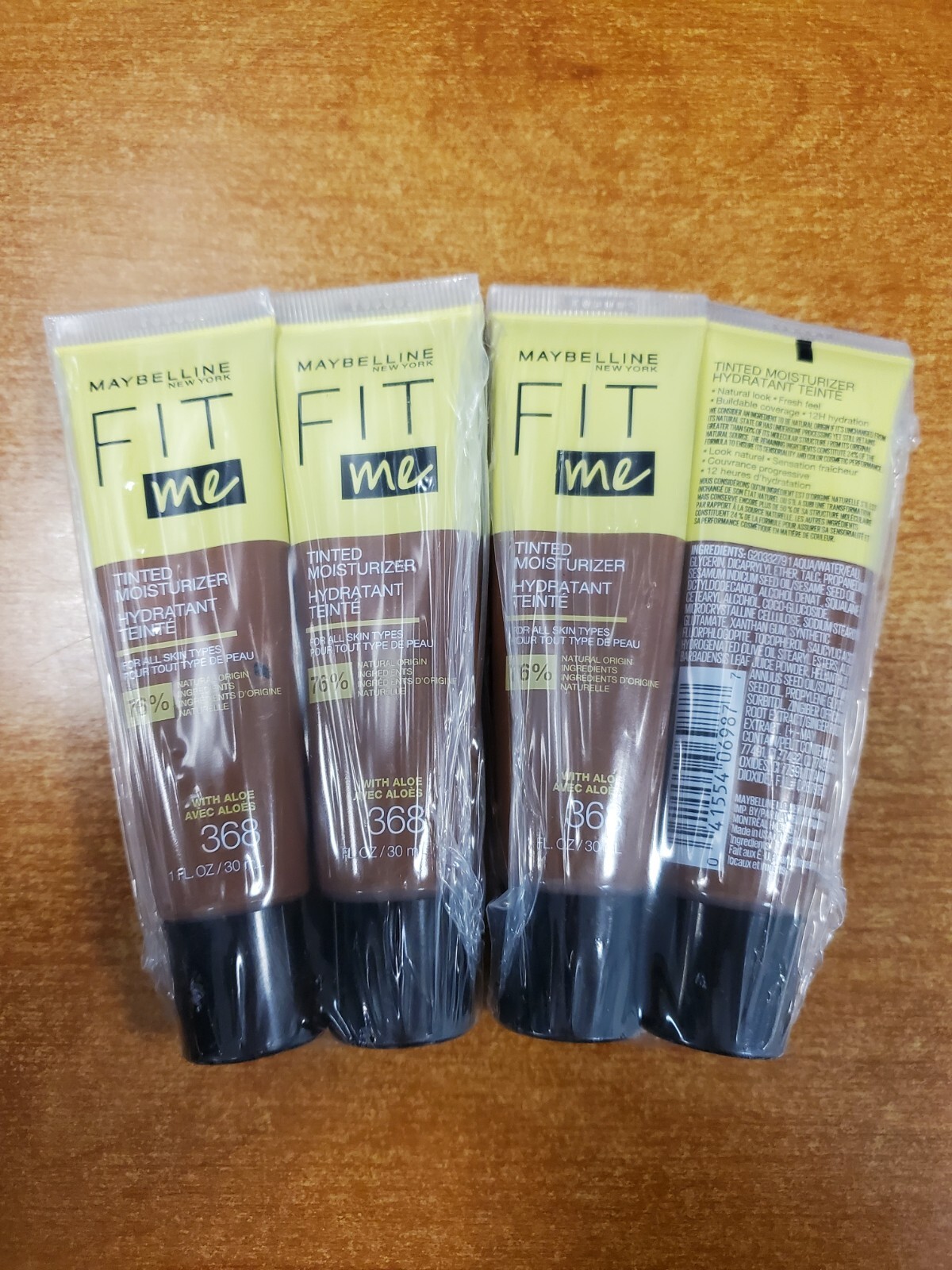 4 Pack: Maybelline New York Fit Me Tinted Moisturizer Shade #368 (MM2036)