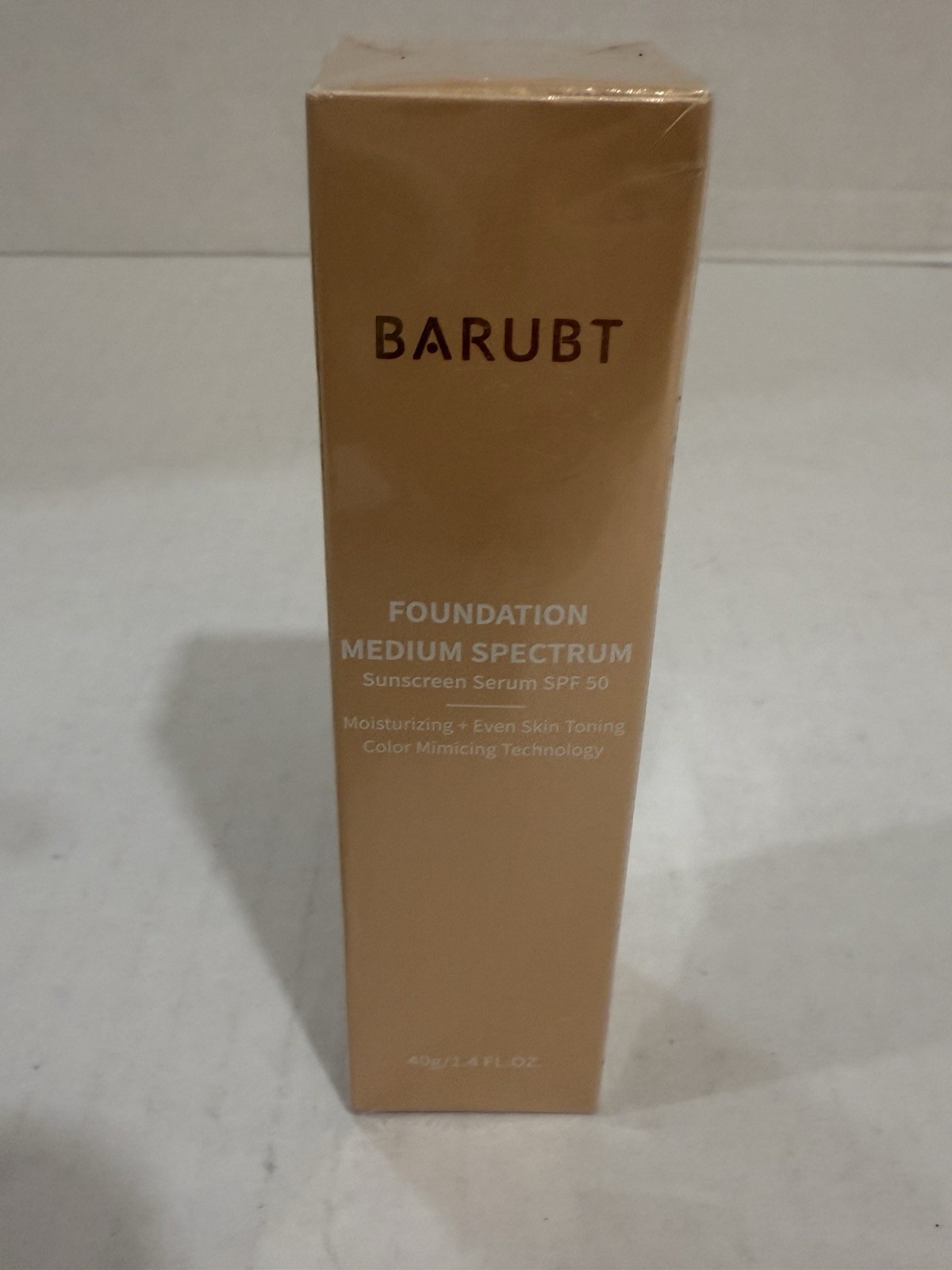Barubt Foundation Medium Spectrum Sunscreen Serum~40g/1.4FLOZ~SPF 50 New NIB