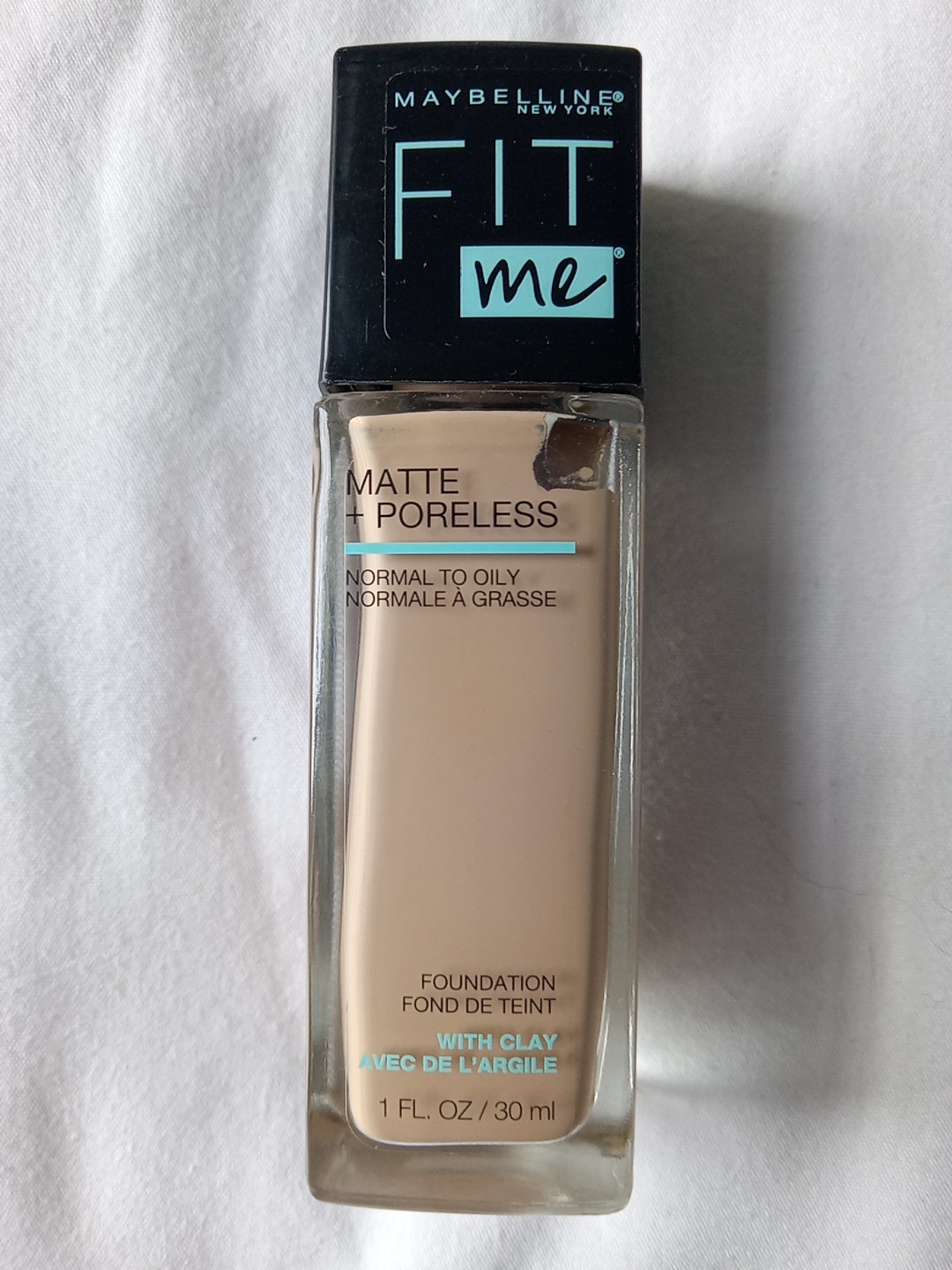 Maybelline Fit Me Foundation 125 Nude Beige Matte + Poreless Normal To Oily Skin