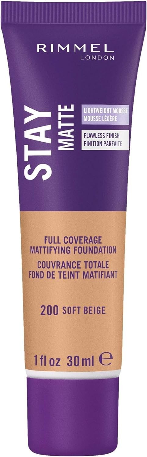 Rimmel Stay Matte Liquid Mousse Foundation Soft Beige 200