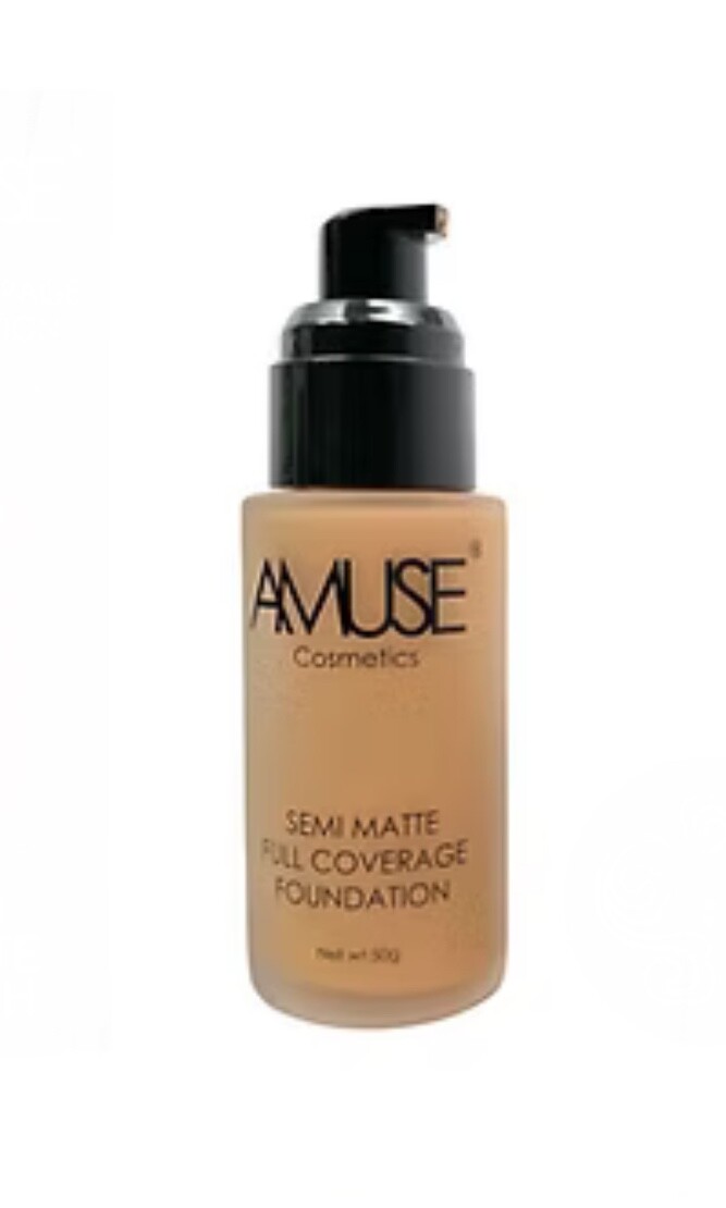 Amuse cosmetics Full Coverage Semi Matte Finish Foundation 8 cocoa