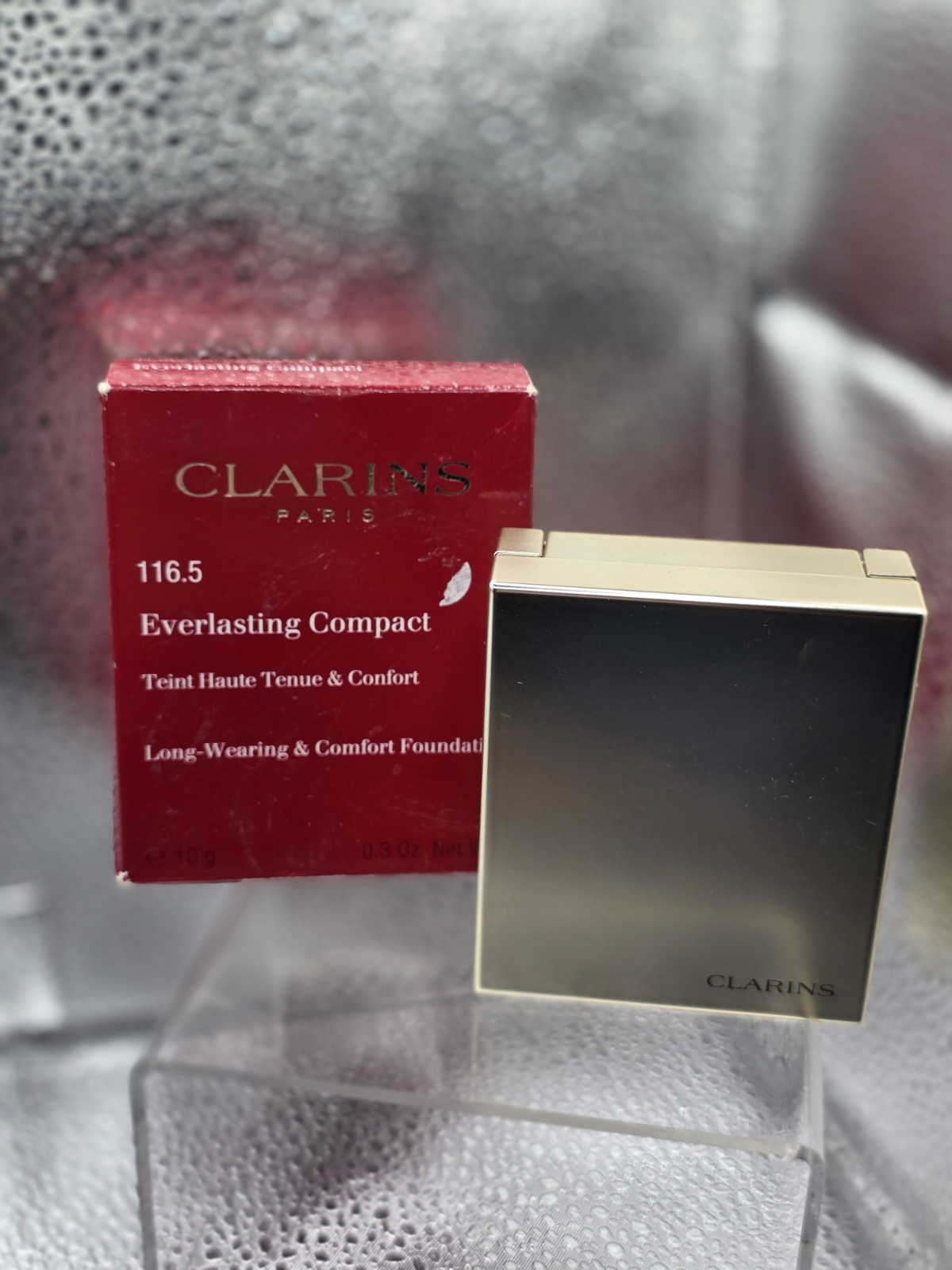 Clarins Everlasting Compact Long Wearing Comfort Foundation Makeup 116.5 COFFEE