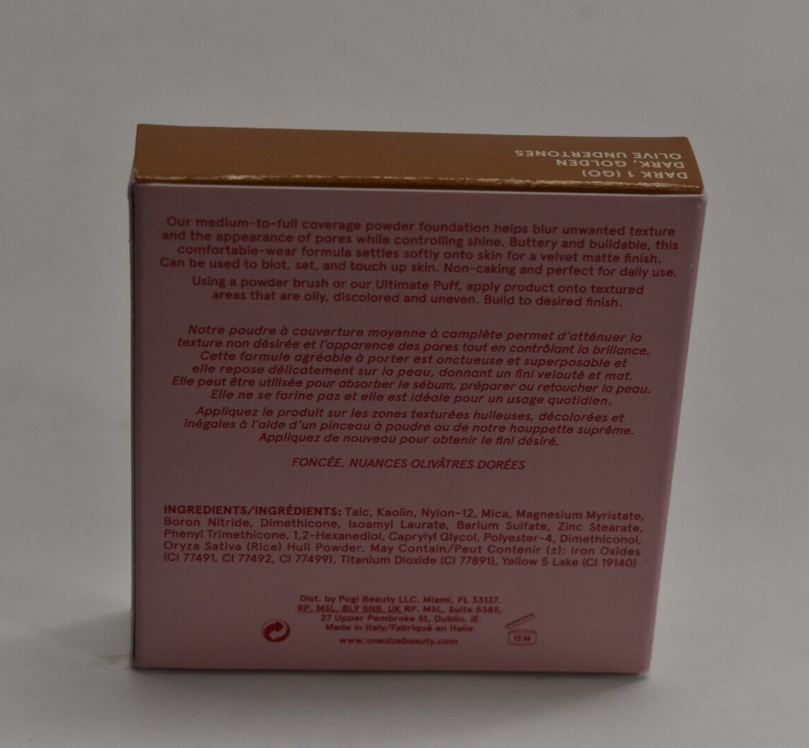 ONE/SIZE Patrick Starrr Turn Up The Base Versatile Powder Foundation Dark 1 GO