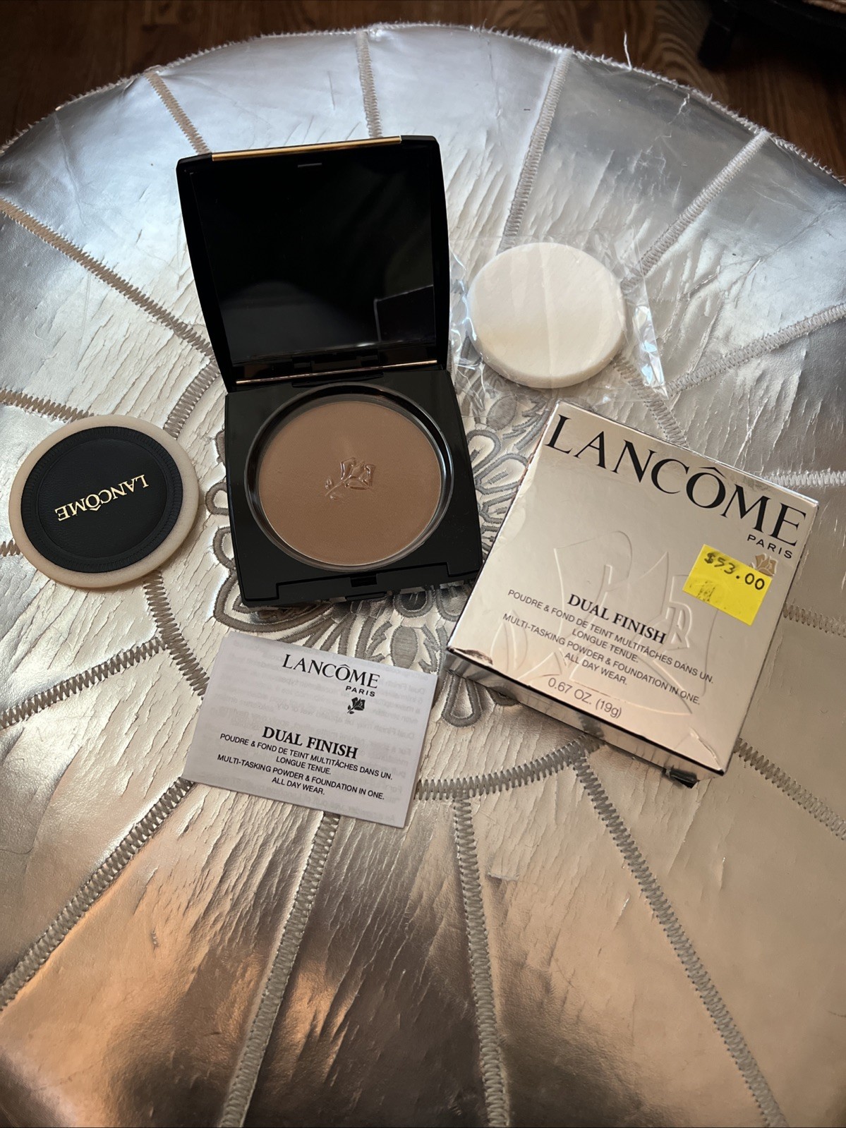 LANCOME DUAL FINISH MULTI TASKING POWDER & FOUNDATION IN ONE 440 BISQUE .67 OZ.