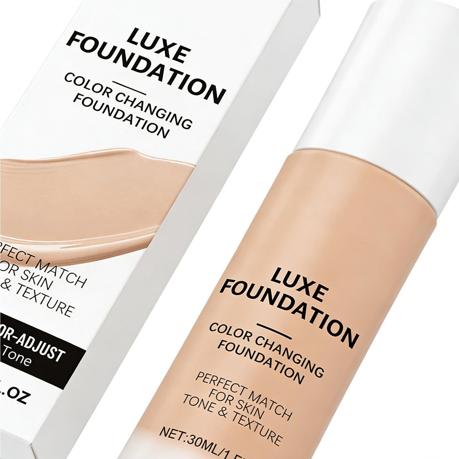 LUXE Intelligent Color Correcting Foundation, 30ml Long-lasting Finish Natural