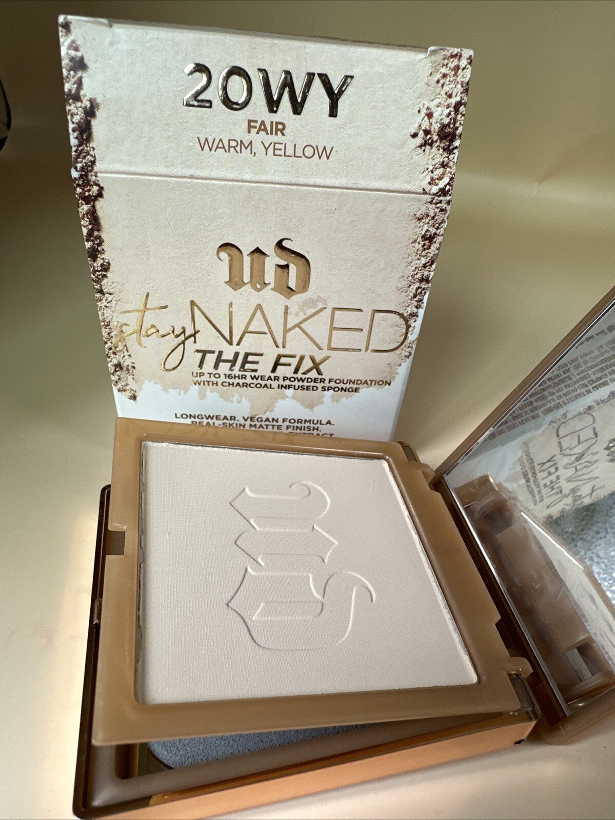 URBAN DECAY Stay Naked The Fix Powder Foundation 20WY FAIR Warm Yellow 6g /.21oz