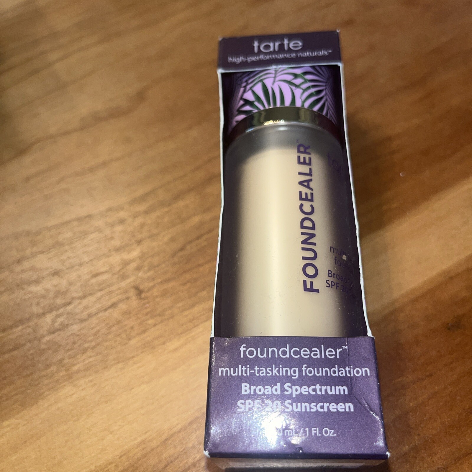 TARTE FOUNDCEALER MULTI-TASKING FOUNDATION SPF 20 – 22S LIGHT SAND 1 OZ BOXED