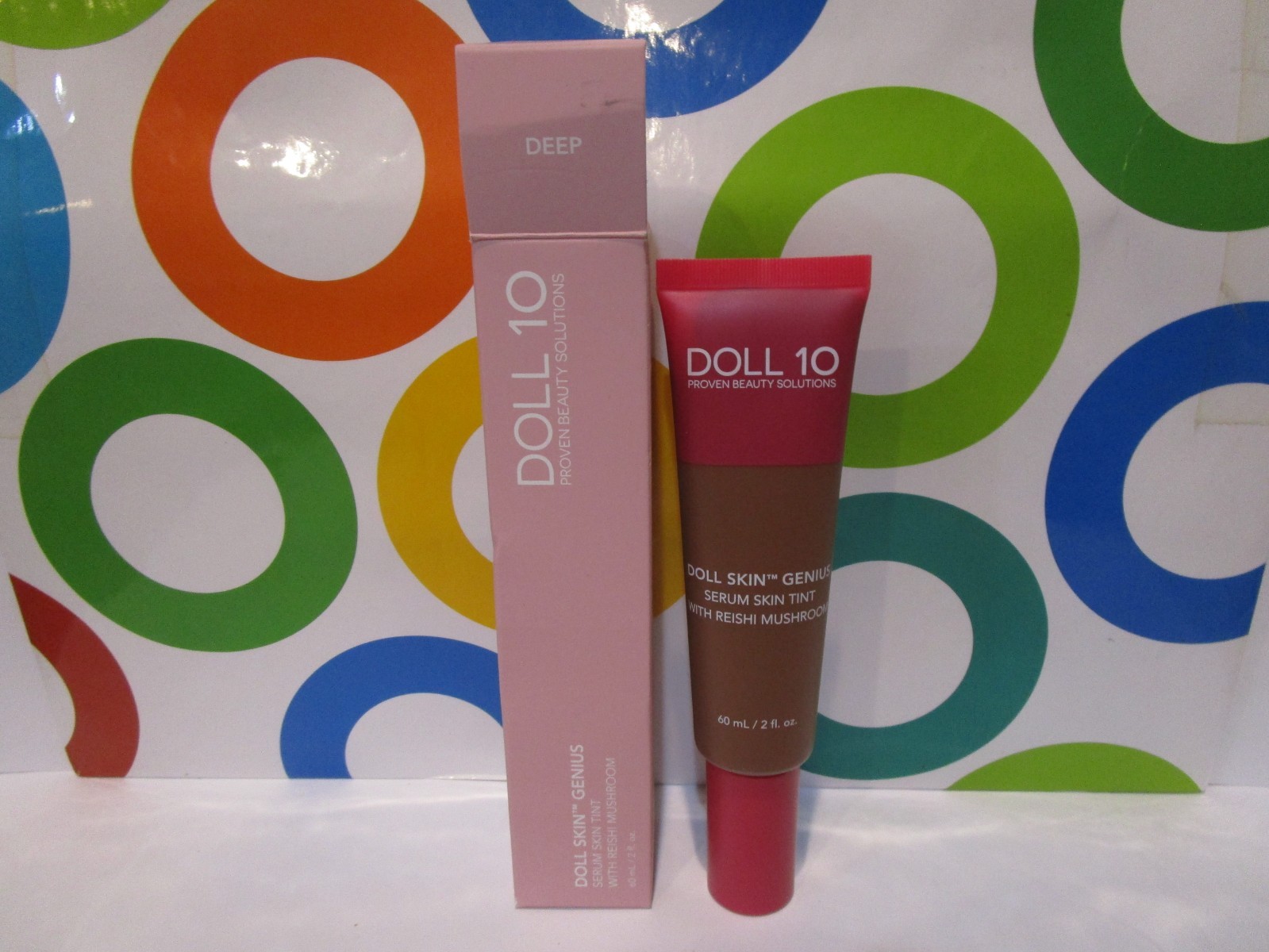DOLL 10 ~ DOLL SKIN GENIUS SERUM SKIN TINT ~ DEEP ~ 2 OZ