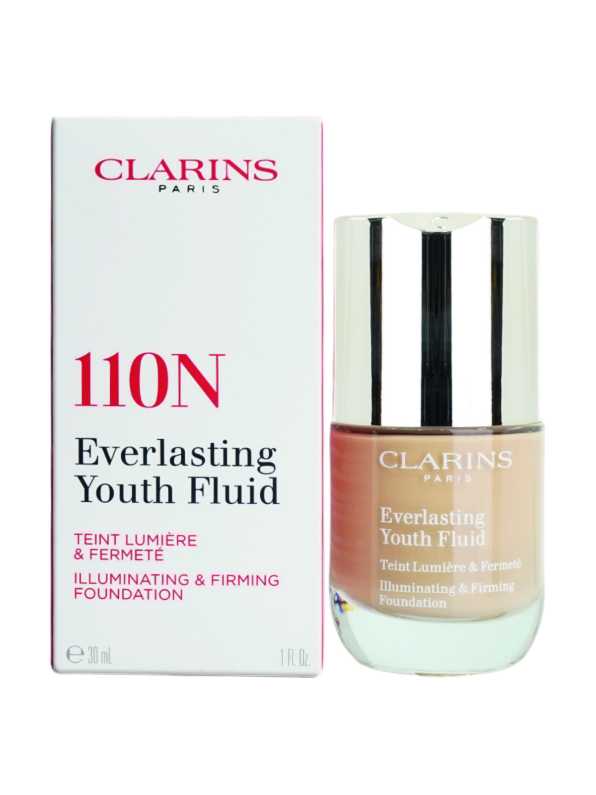 Clarins Everlasting Youth Fluid Illuminating & Firming Foundation 1 OZ – CHOOSE