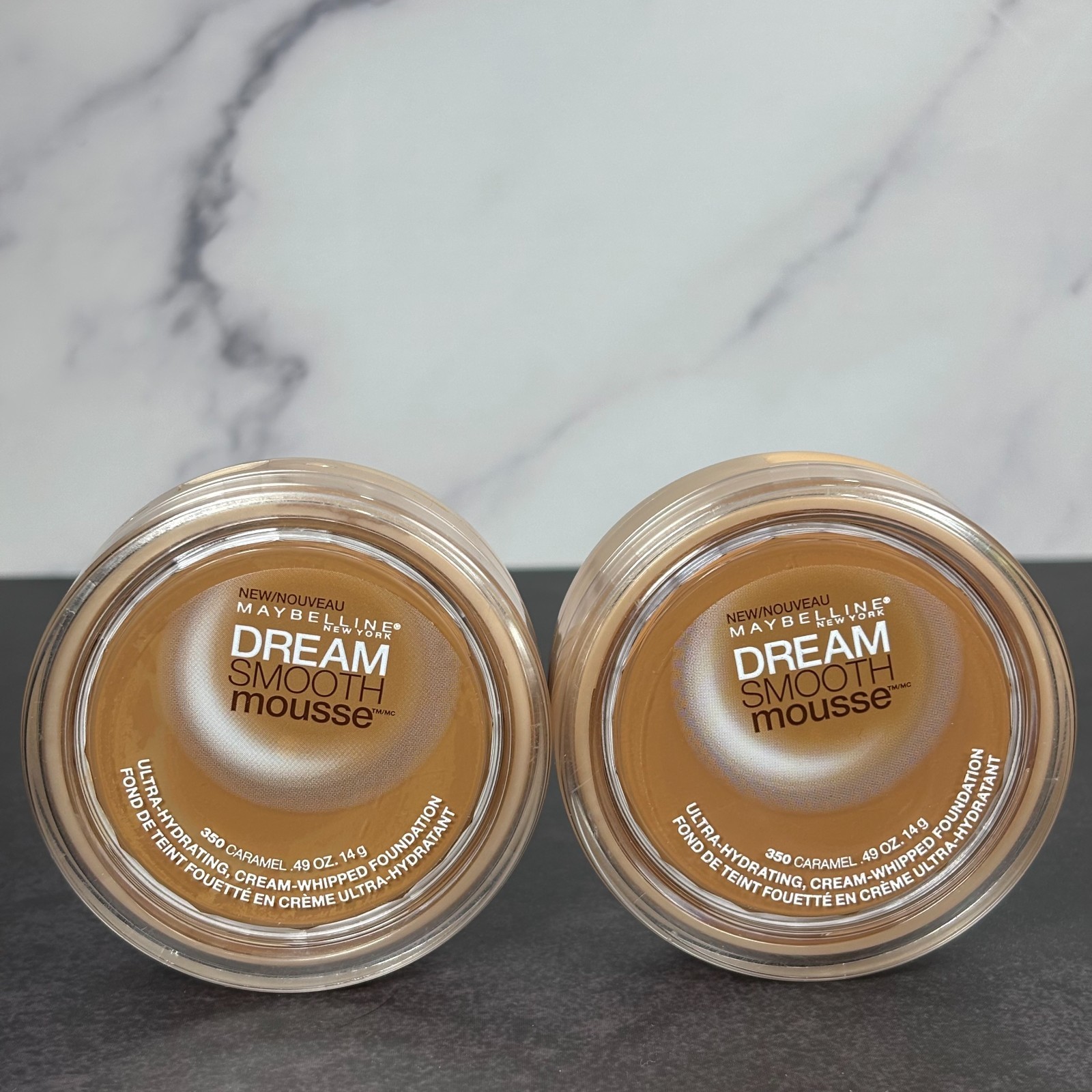 2 PACK – Maybelline Dream Smooth Mousse Foundation 350 Caramel – Read Descr.