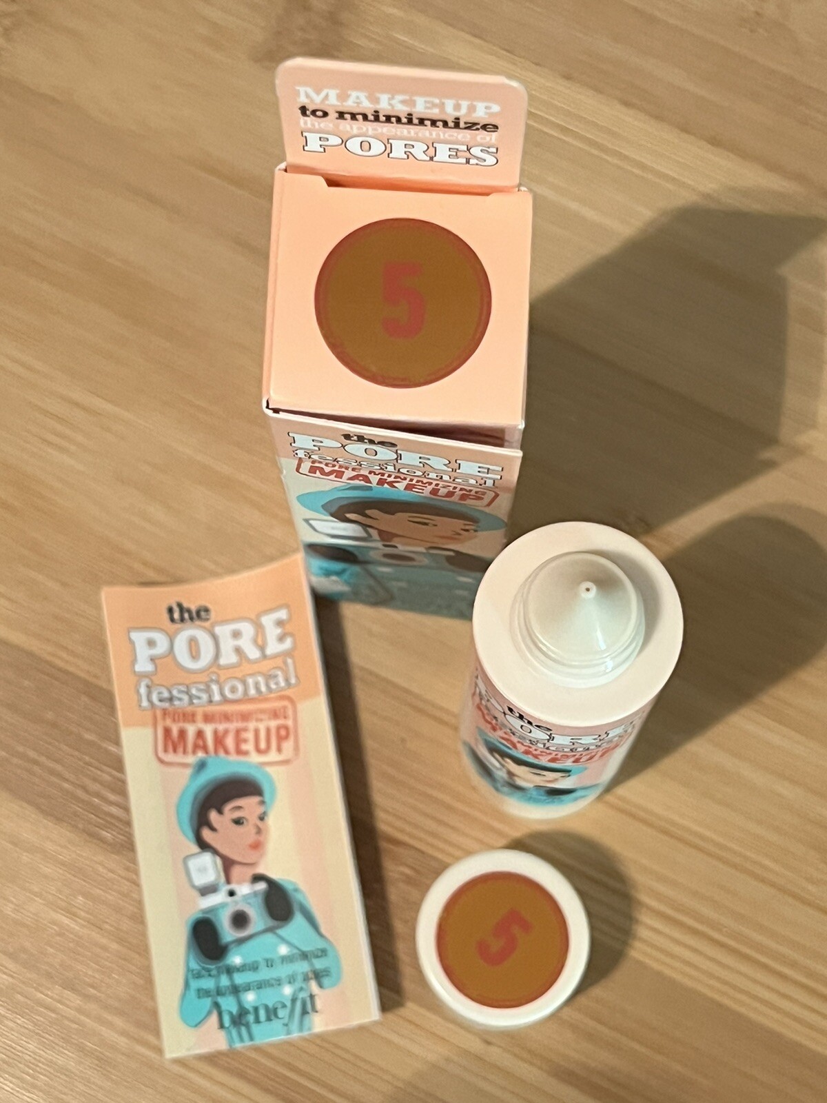 Benefit the POREfessional #5 Pore Minimizing Makeup Foundation . Full Size NIB!