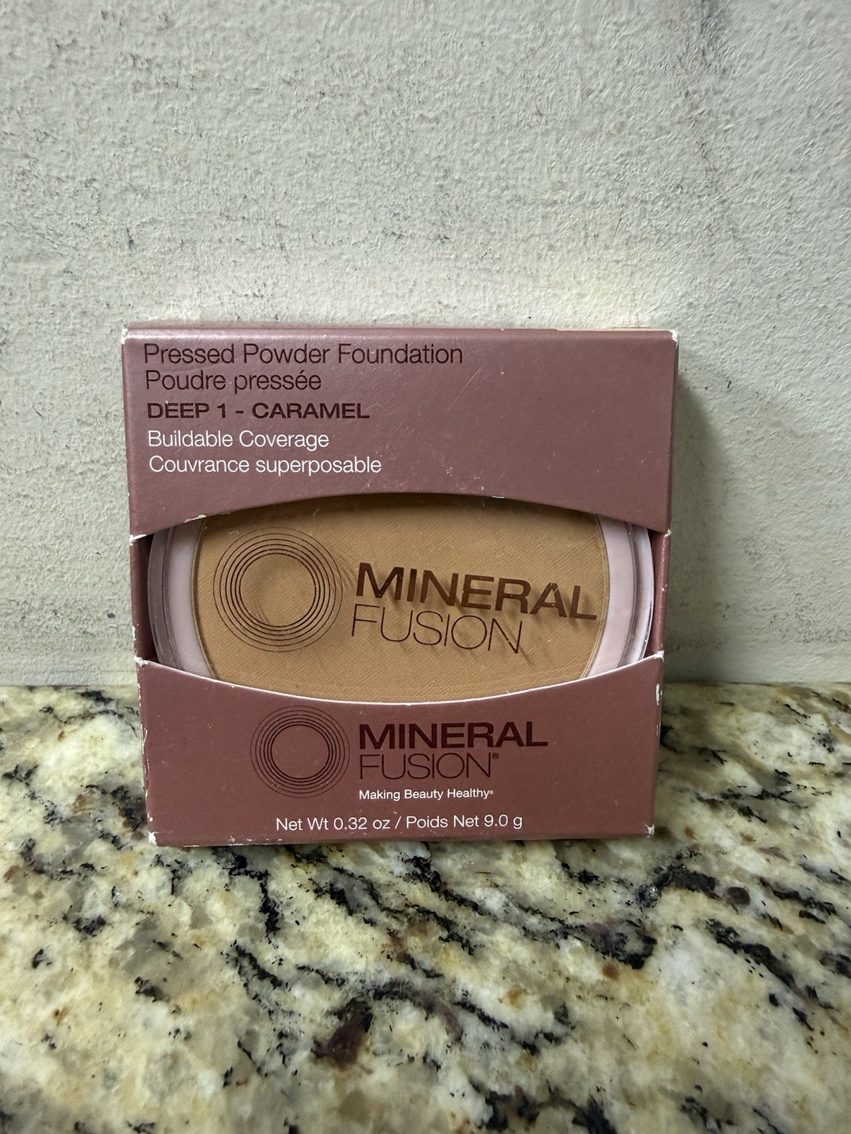 Mineral Fusion Pressed Powder Foundation 0.32 Oz Natural Glowing Skin Makeup