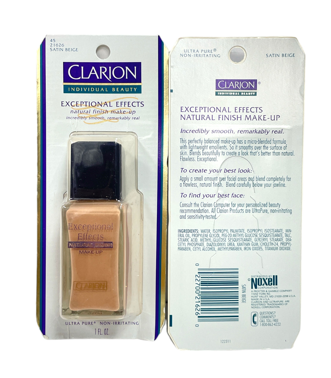 Clarion Exceptional Effects Natural Finish (1fl.oz) Lot Of 2, You Pick, New