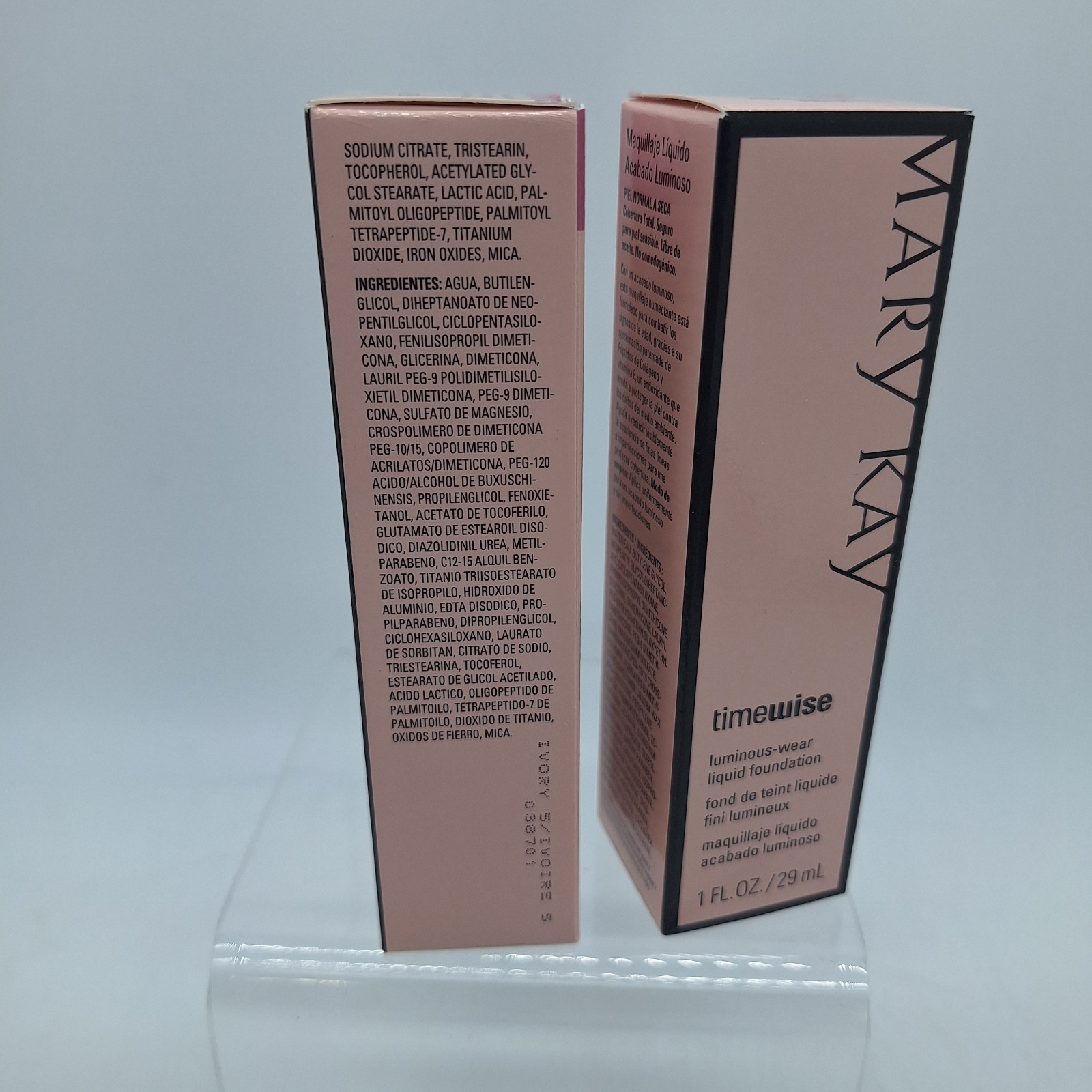 Lot of 2 MARY KAY Timewise Luminous Wear Liquid Foundation 1oz Ivory 5 038701