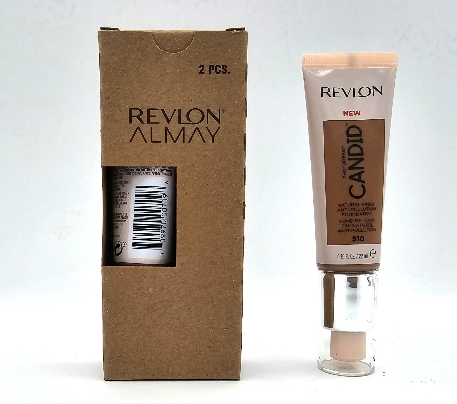 Revlon Photoready Candid Foundation, Cappuccino # 510 – 2 pack NEW!