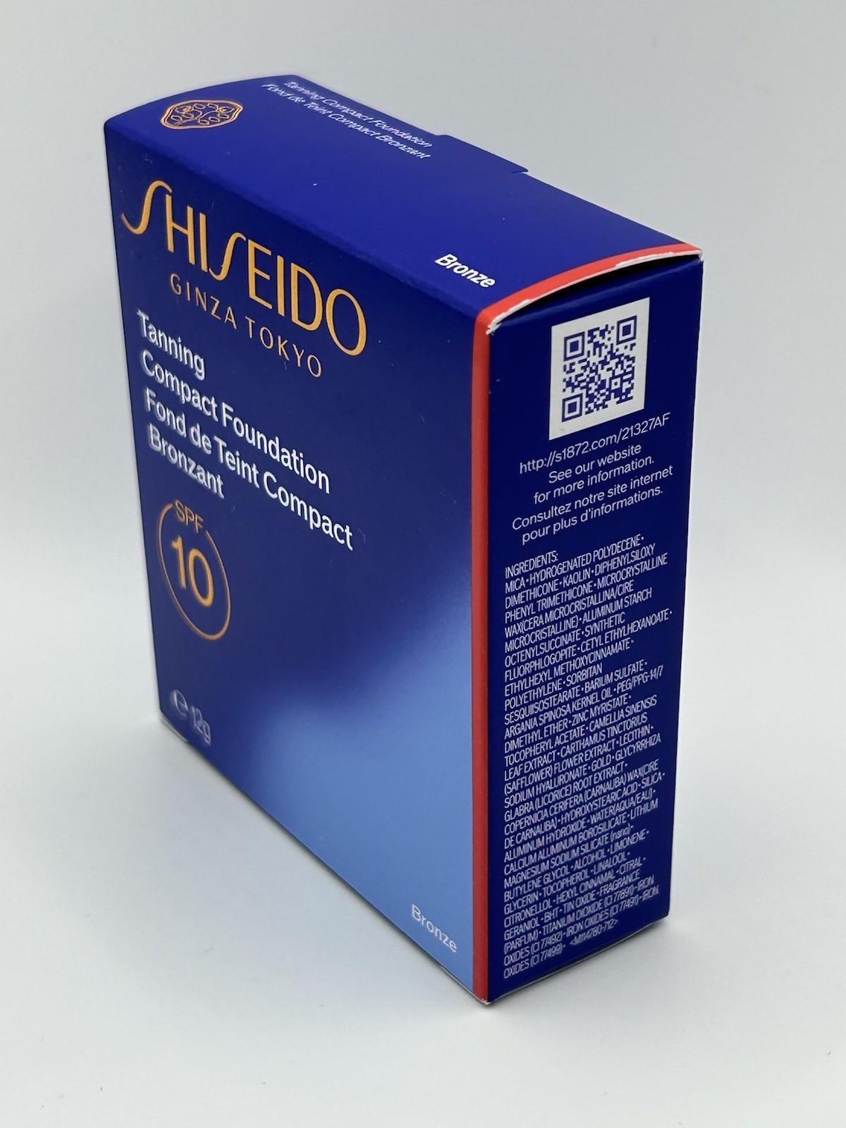 Shiseido Tanning Compact Foundation SPF 10 Bronze 12g