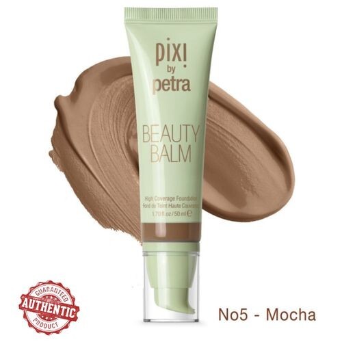Pixi by Petra Beauty Balm High-Coverage Foundation No.5 Mocha 0249 – 1.7 fl oz
