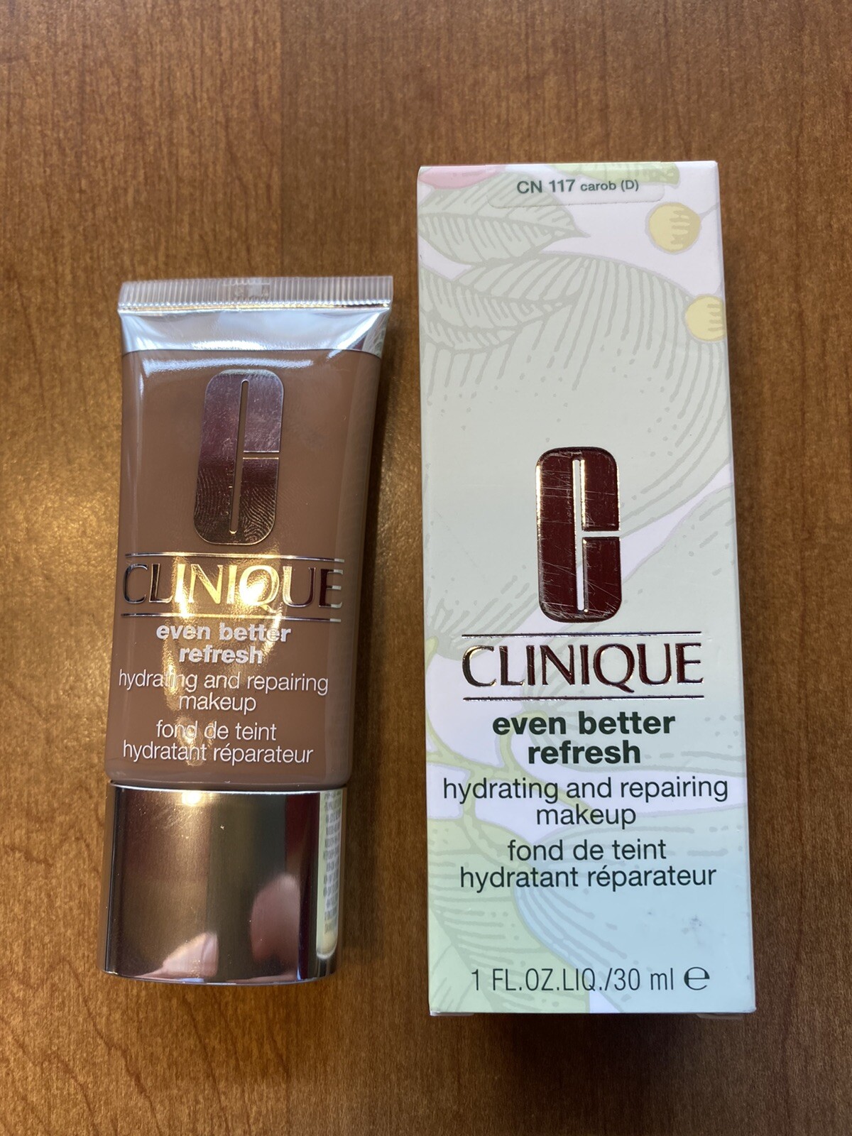 Clinique Even Better Refresh Hydrating Repairing Makeup CN 117 Carob (D) New NIB