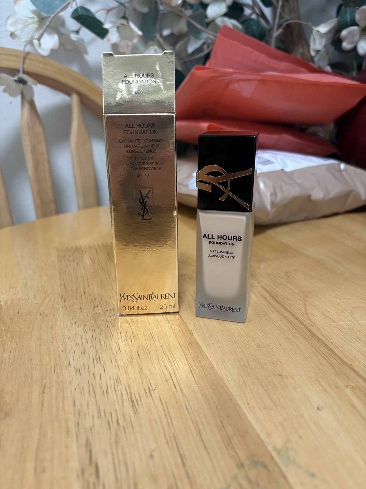 Yves Saint Laurent All Hours Foundation LC6 SPF 40 Luminous Matte 0.84oz, BNIB