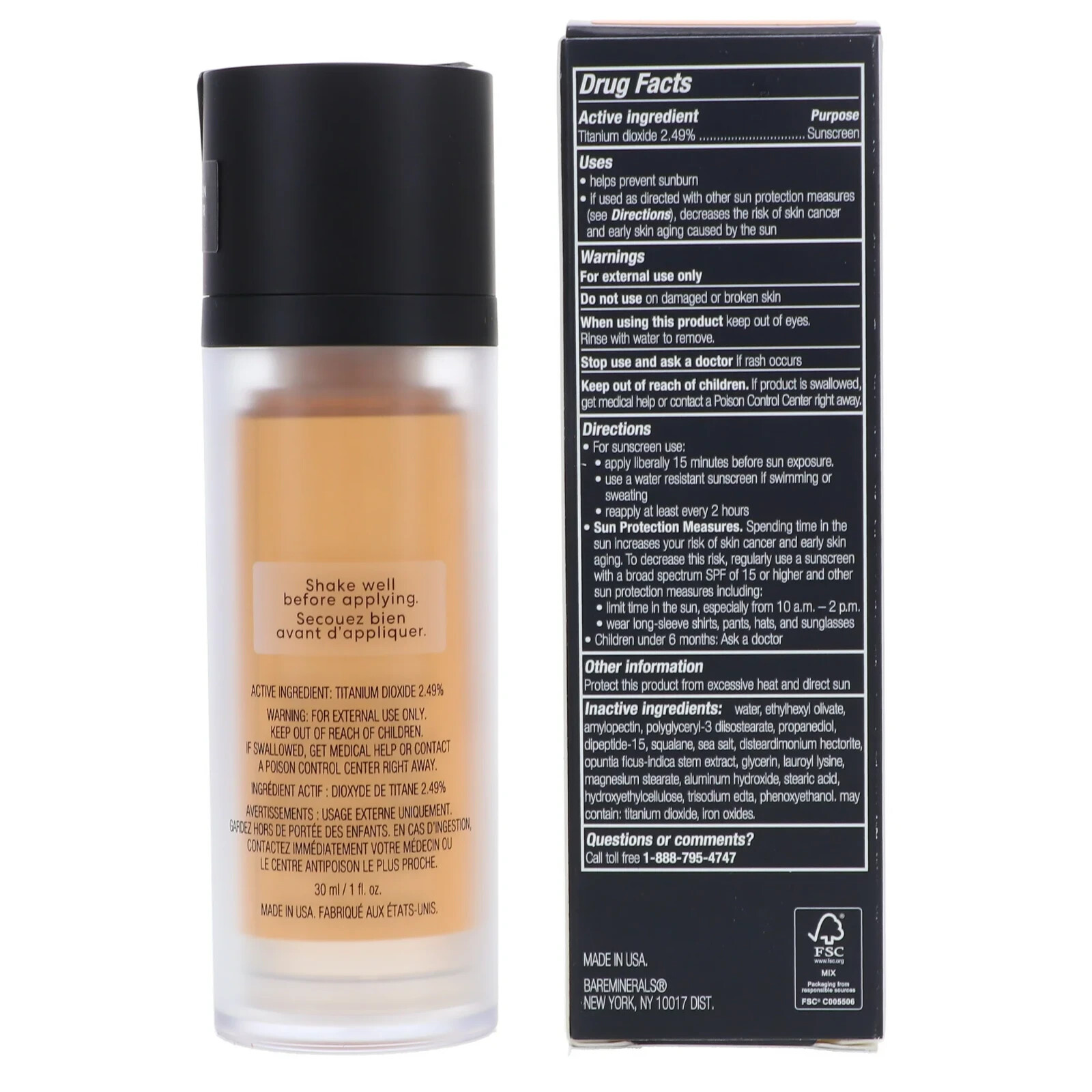 BAREMINERALS Original Liquid Foundation – Shade: Fairly Light 03 – NEW!