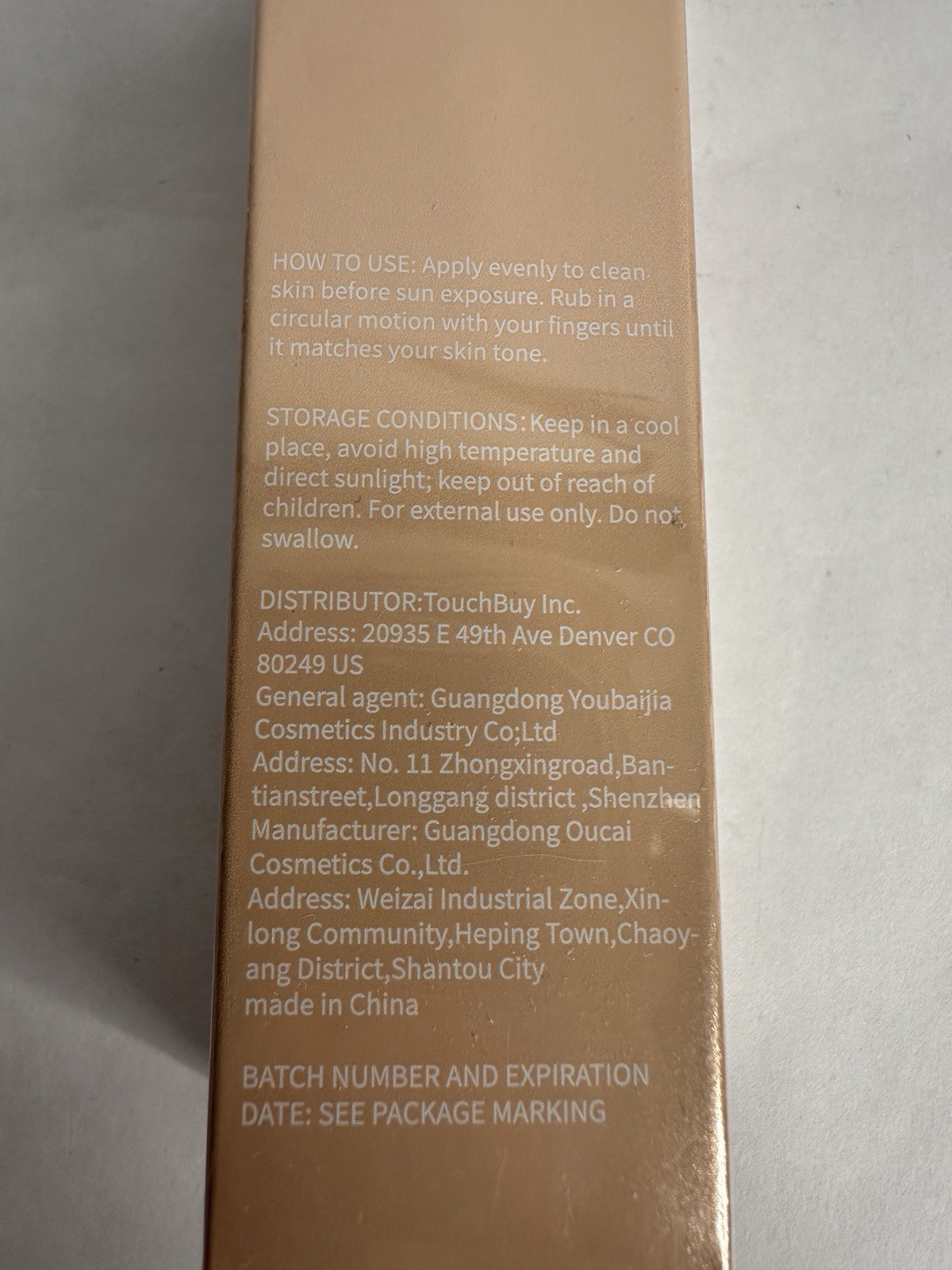 Barubt Foundation Medium Spectrum Sunscreen Serum SPF 50 Exp. 2027 NEW