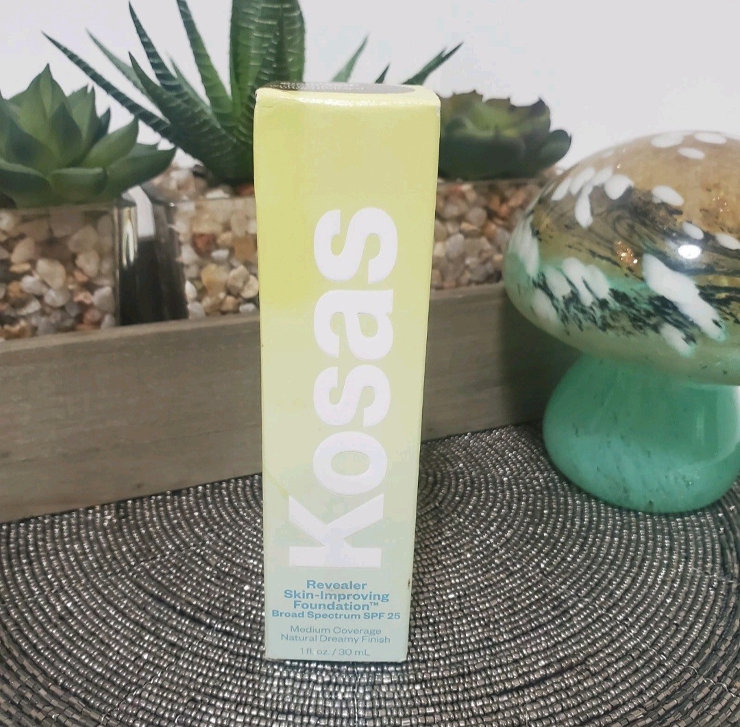 KOSAS-REVEALER SKIN IMPROVING FOUNDATION ~RICH DEEP COOL 420~SPF 25, SEALED