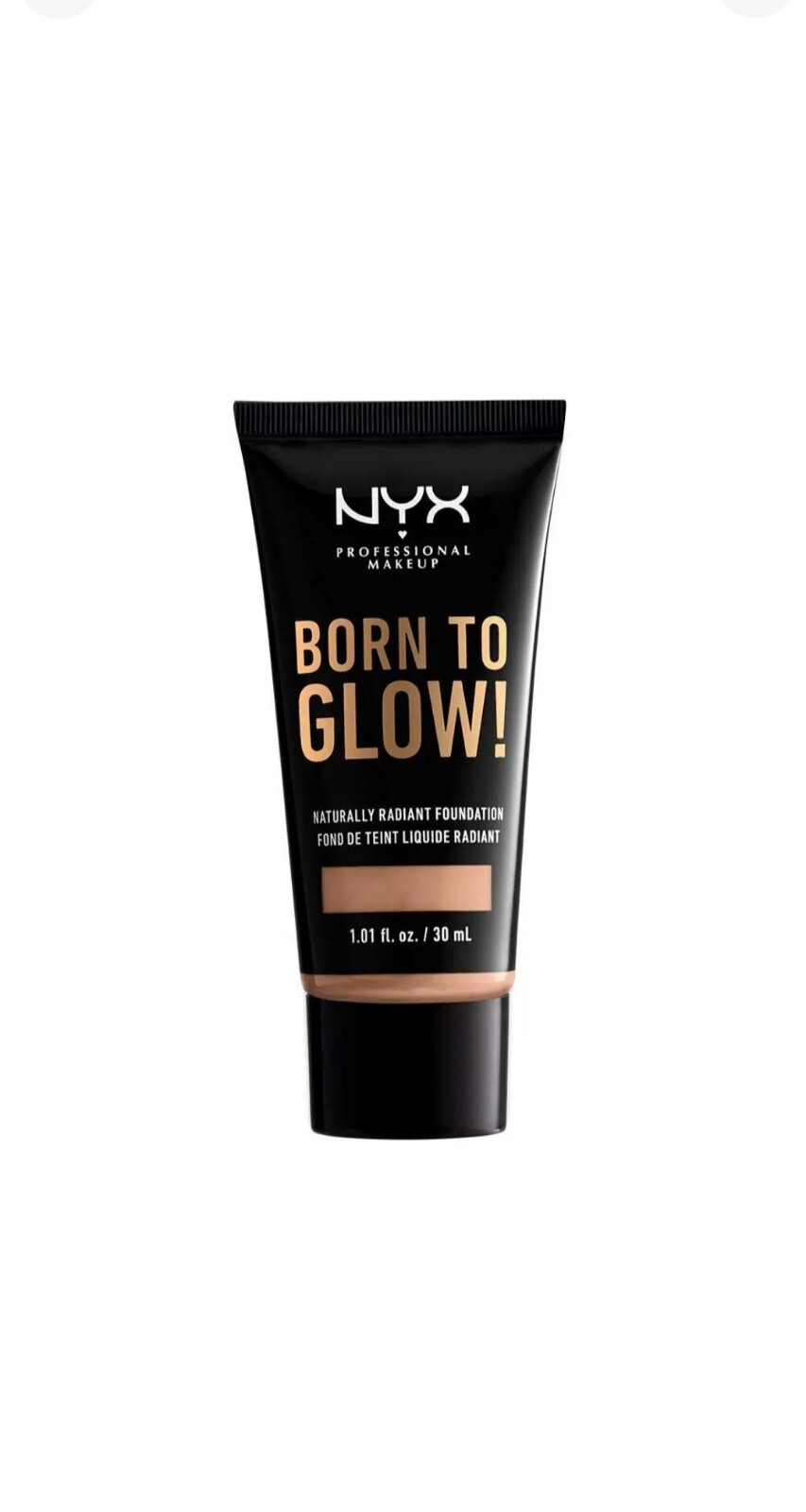 NYX Professional Makeup Born To Glow! Naturally Foundation, 1.01oz BTGRF 09 M