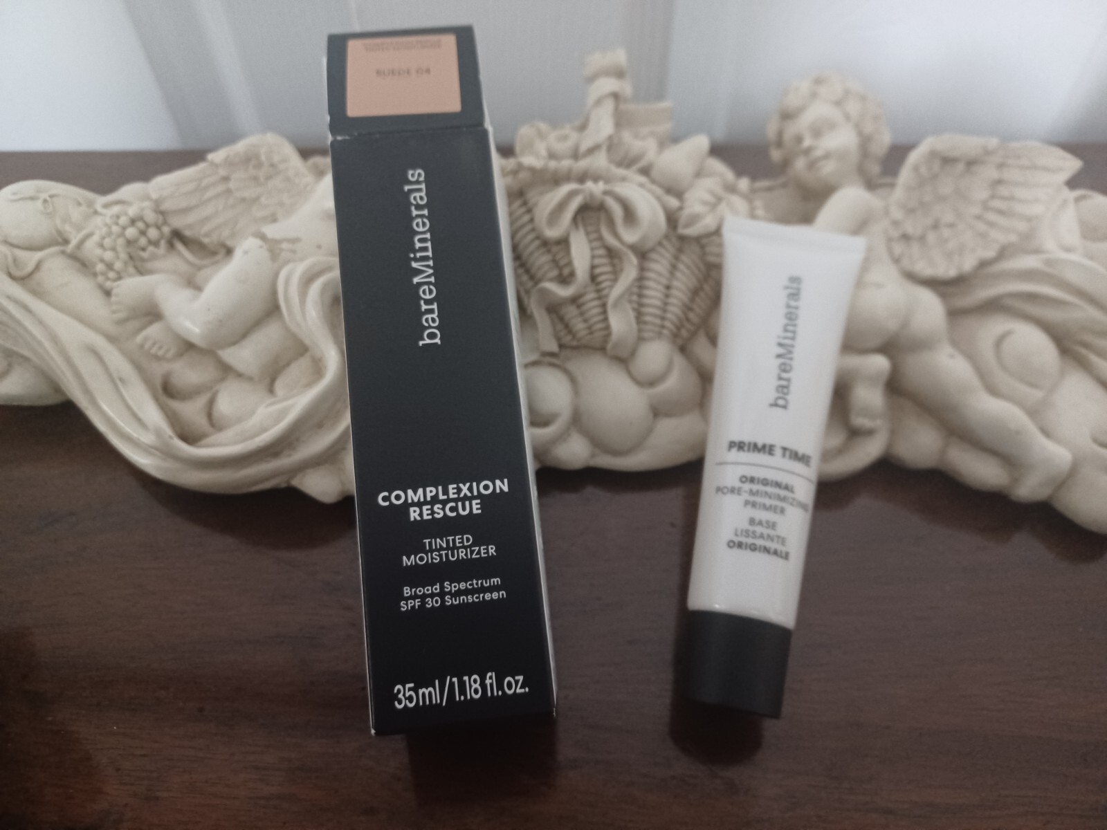 BAREMINERALS COMPLEXION RESCUE TINTED MOISTURIZER SPF-30-SUEDE 04-NEW