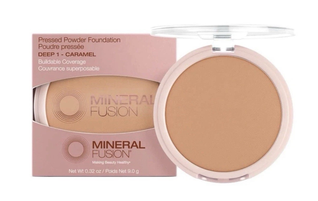 Mineral Fusion Pressed Powder Foundation 0.32 Oz Natural Glowing Skin Makeup