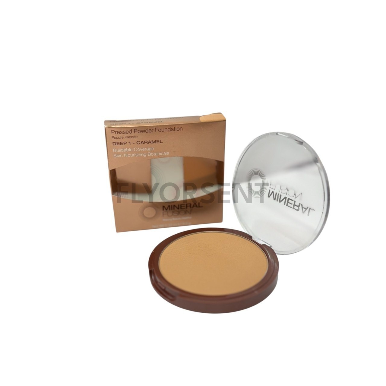 Mineral Fusion Pressed Powder Foundation – Deep 1- Caramel- 0.32oz NIB