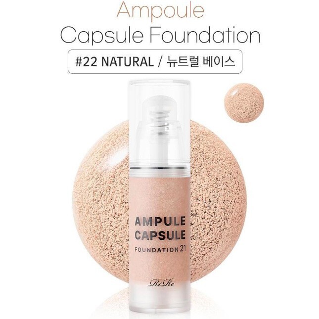 RIRE Ampoule Capsule Foundation 30ml #Natural Beige Moist Natural Cover Makeup