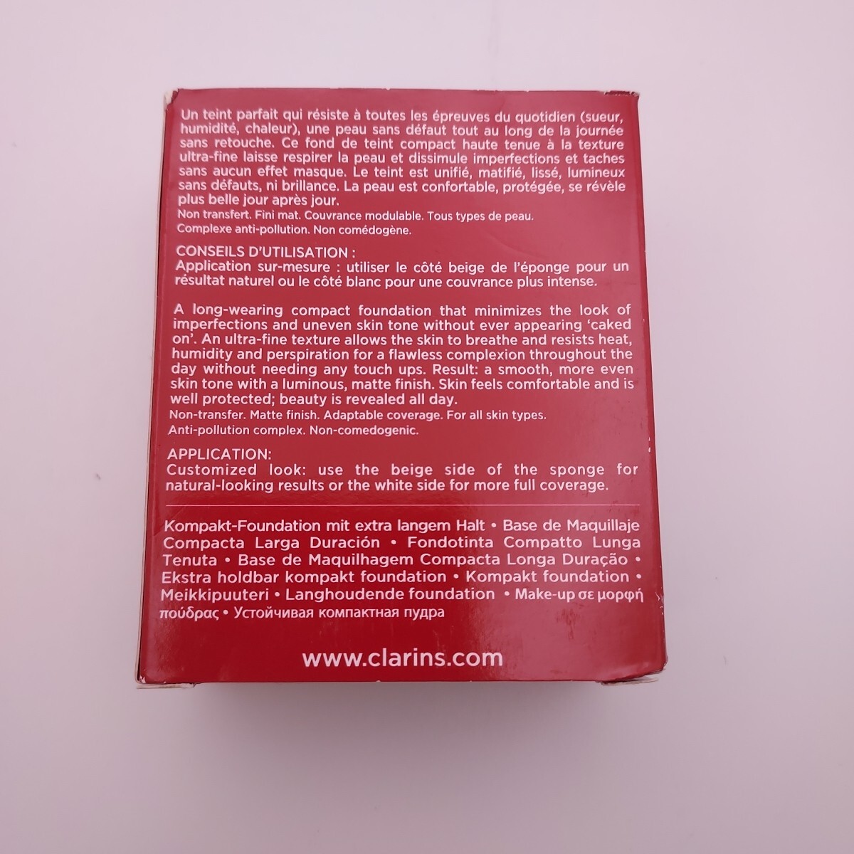 Clarins Everlasting Compact Foundation .3oz 114 CAPPUCCINO