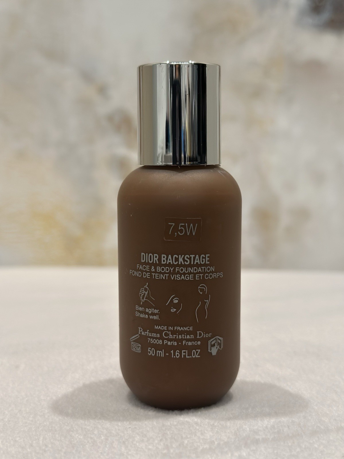 Dior Backstage Face & Body Liquid Foundation Shade 7.5W Warm 1.6oz / 50ml