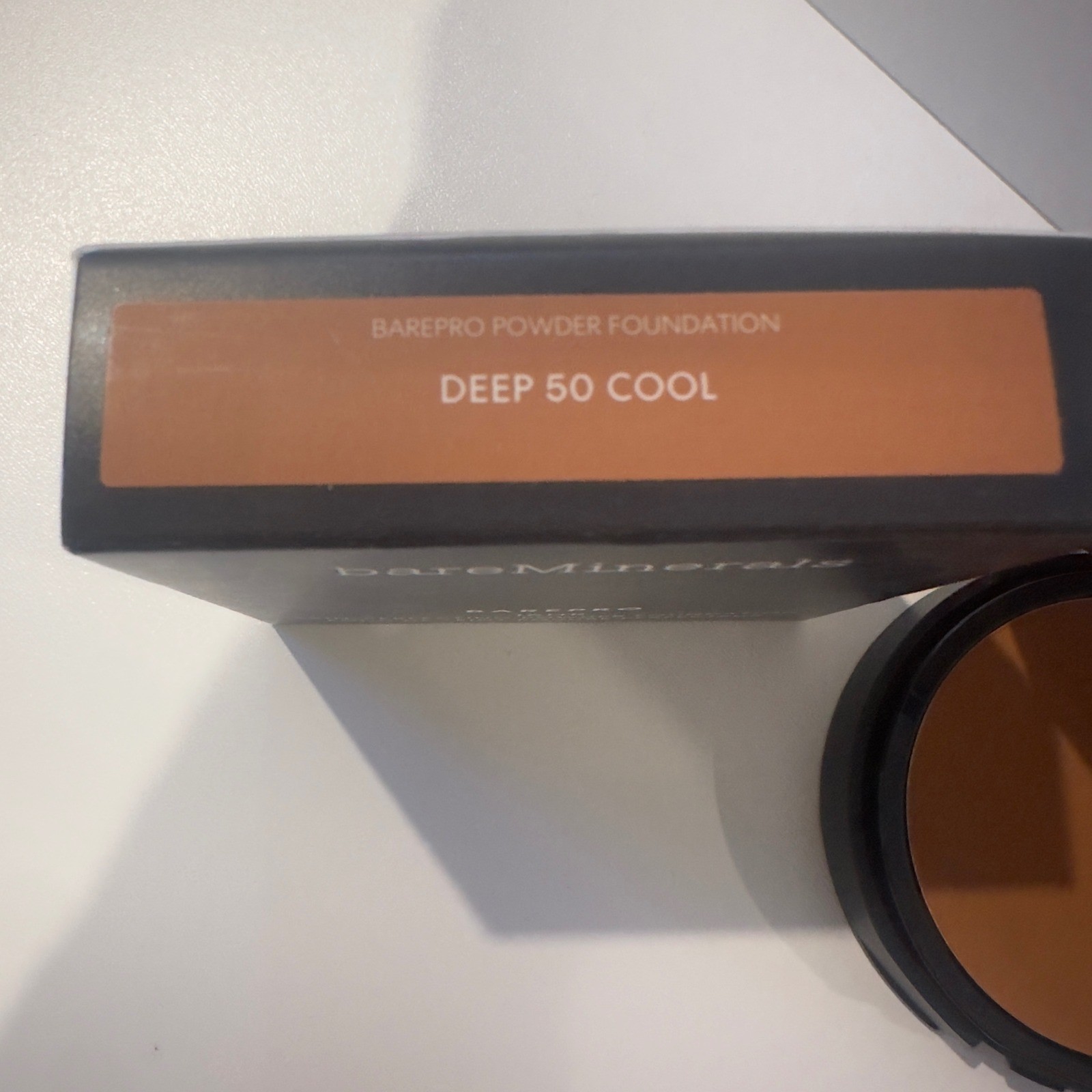 bareMinerals BAREPRO 16HR Powder Foundation Deep 50 Cool Matte 8g 0.28oz New