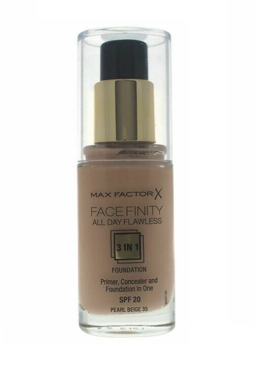 Max Factor Face Finity Foundation 3in1 Spf 20 1.0 oz 30 ml * Pearl Beige 35 *