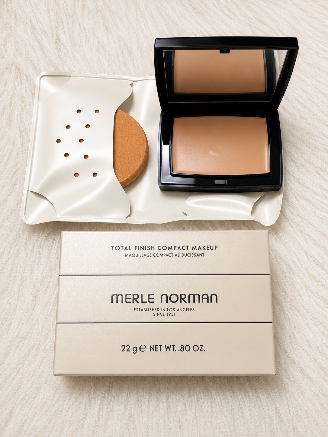 Merle Norman Total Finish….  Shade is PORCELAIN….NEW