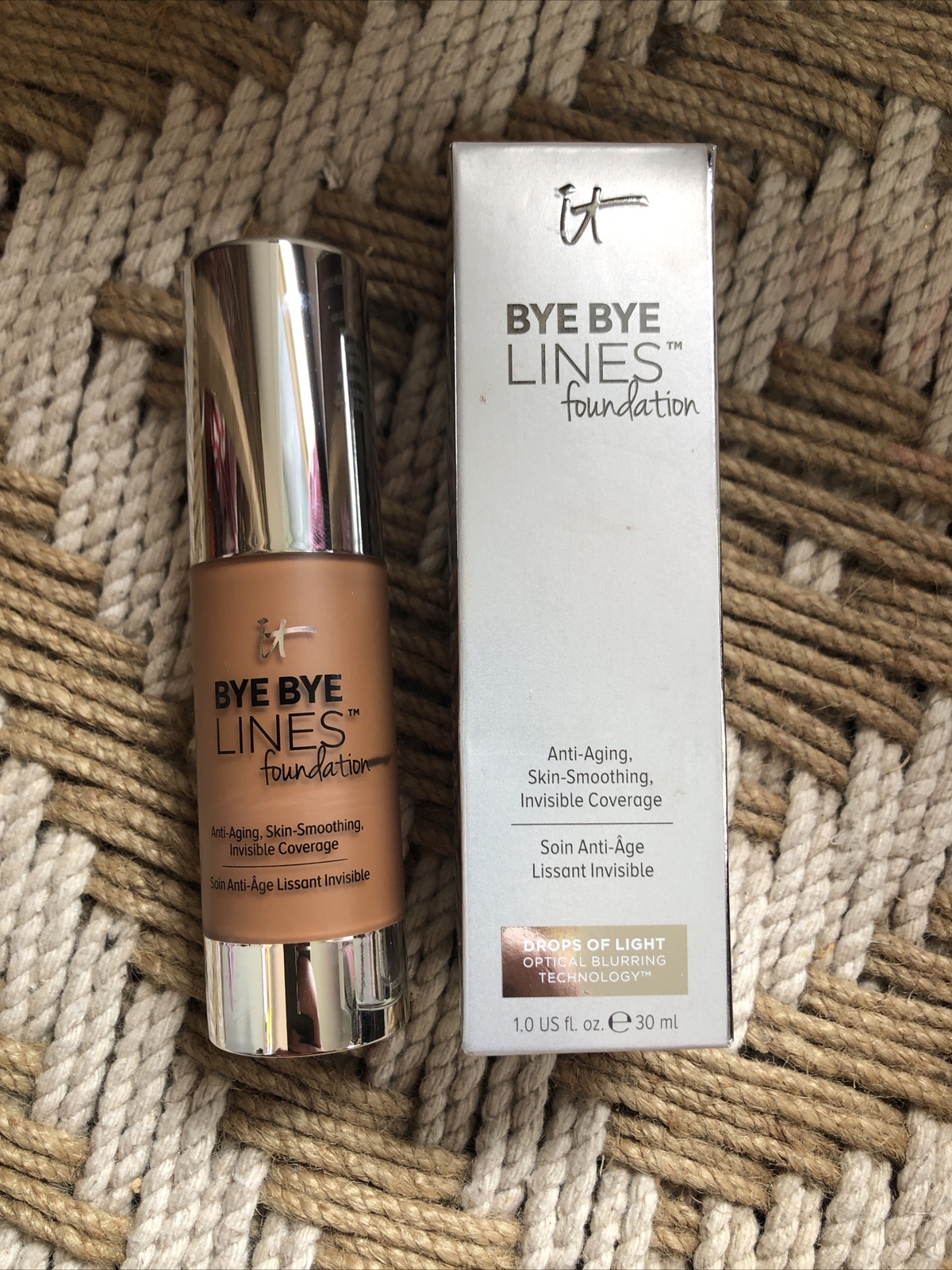 IT cosmetics Bye Bye Lines Foundation ANTI AGING SKIN SMOOTHING 1 oz/30ML #DEEP
