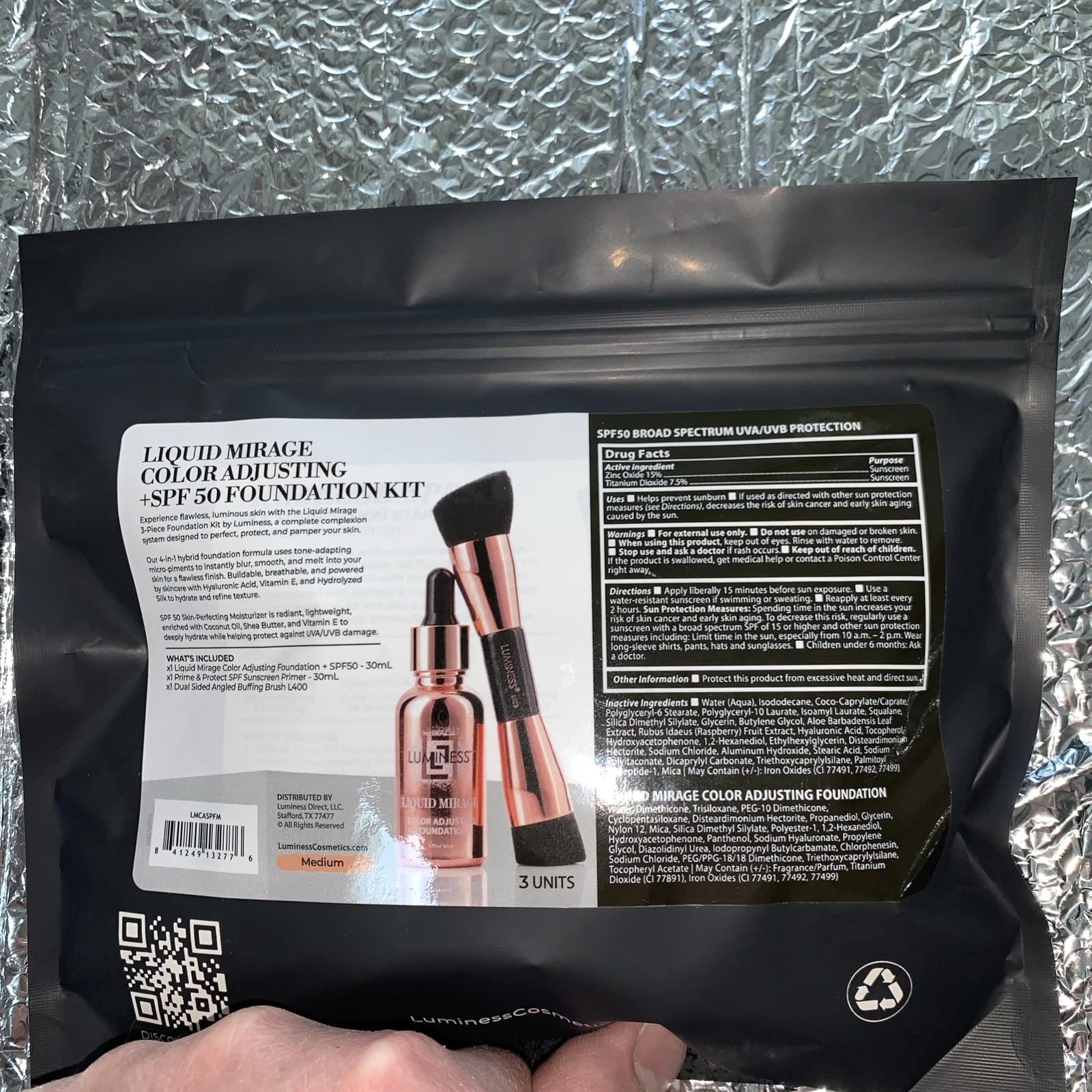 Liquid Mirage Color Adjusting Foundation Kit w SPF 50 LUMINESS w SPF Changing